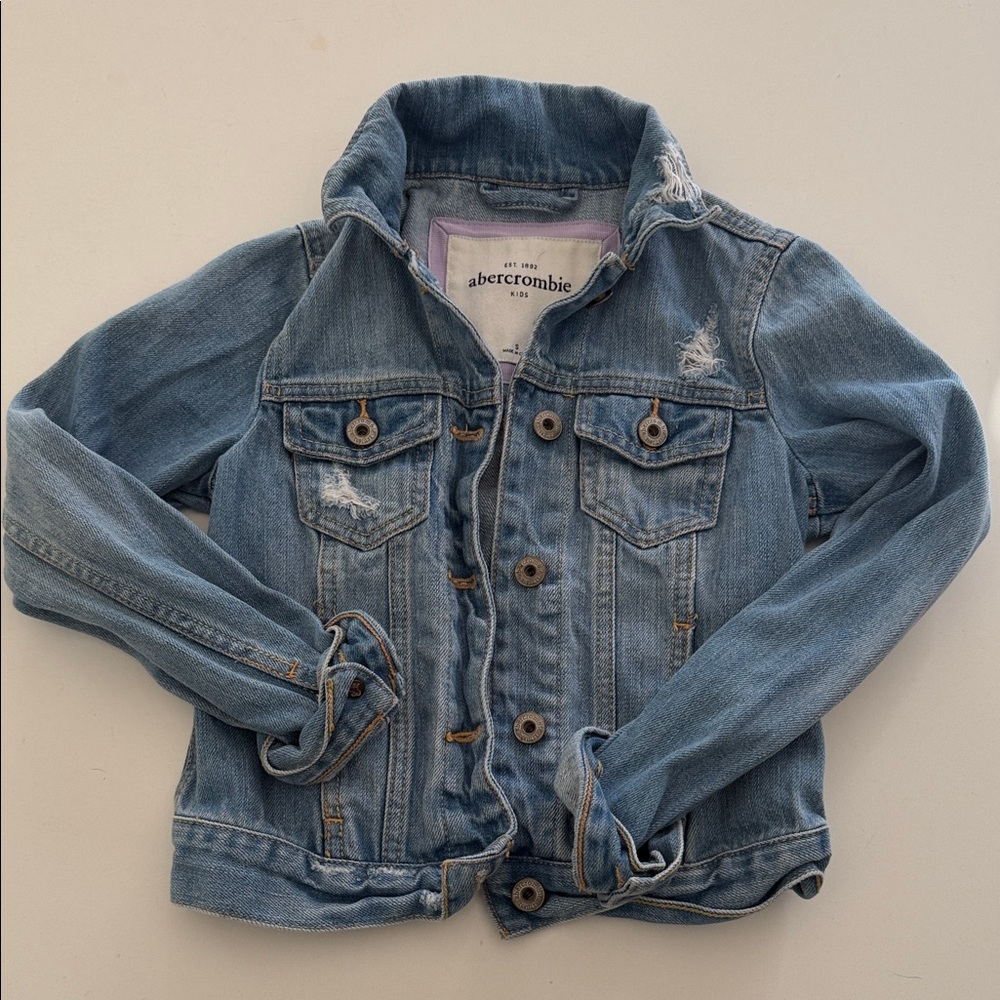 Abercrombie & Fitch Kids Light Blue Jean Jacket